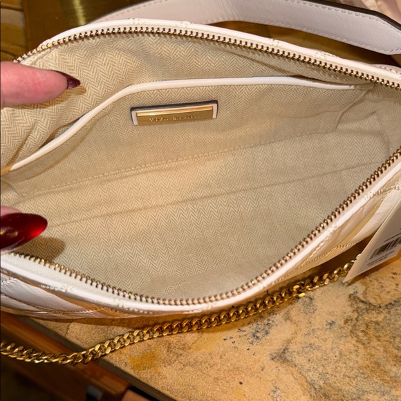 Tory Burch White Quilted Leather Shoulder Bag with Double strap NWT - Picture 6 of 16